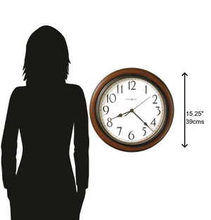 Hekman Furniture 625418 Kalvin Wall Clock - Elegant Cherry Finish, Quiet Quartz Movement, Perfect For Any Room Decor  Kalvin Wall Clock 625418