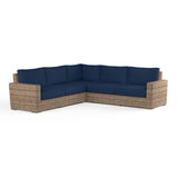 Havana Sectional in Spectrum Indigo w/ Self Welt SW1701-SEC-48080 Sunset West