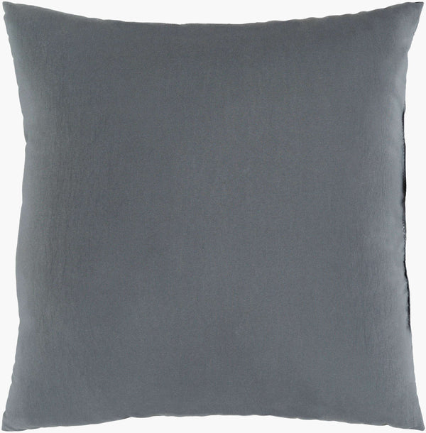 Surya Essien 16" X 16" Outdoor Safe Accent Pillow - Durable, Elegant, Easy-care Comfort For Your Home Gray Polyester,Polyester,Polyester,Polyfill Ei003-1616