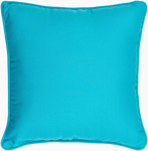Surya Essien 16" X 16" Outdoor Safe Accent Pillow - Durable, Elegant, Easy-care Comfort For Your Home Blue Polyester,Polyester,Polyester,Polyfill Ei004-1616