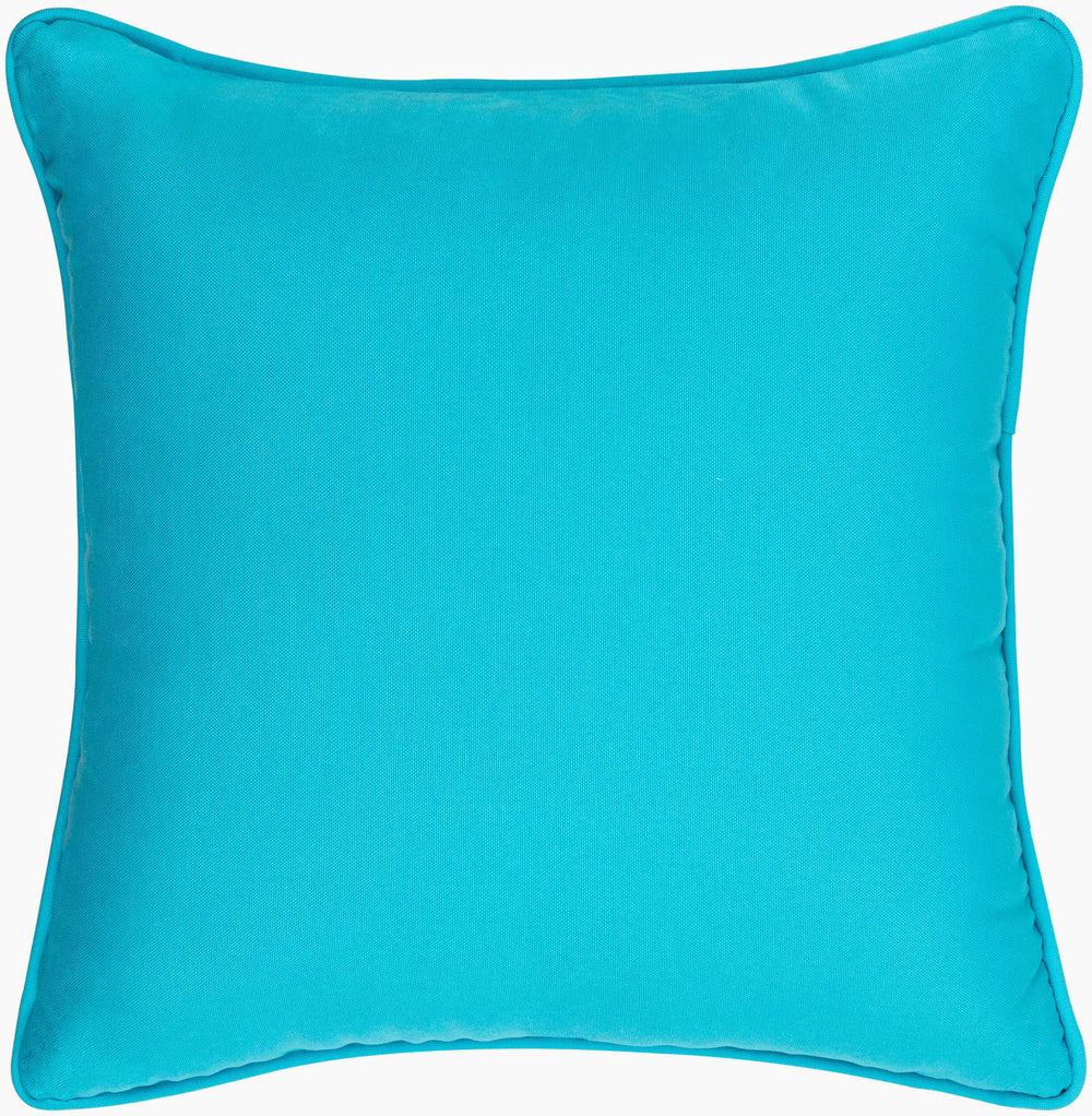 Surya Essien 16" X 16" Outdoor Safe Accent Pillow - Durable, Elegant, Easy-care Comfort For Your Home Blue Polyester,Polyester,Polyester,Polyfill Ei004-1616