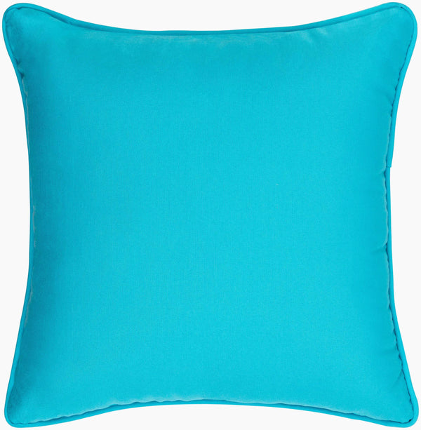 Surya Essien 16" X 16" Outdoor Safe Accent Pillow - Durable, Elegant, Easy-care Comfort For Your Home Blue Polyester,Polyester,Polyester,Polyfill Ei004-2020