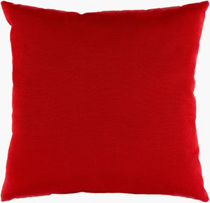 Surya Essien 16" X 16" Outdoor Safe Accent Pillow - Durable, Elegant, Easy-care Comfort For Your Home Red Polyester,Polyester,Polyester,Polyfill Ei006-2020