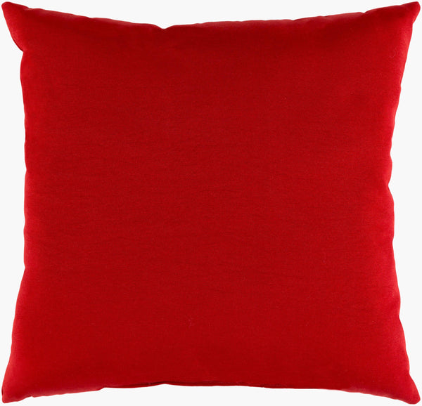 Surya Essien 16" X 16" Outdoor Safe Accent Pillow - Durable, Elegant, Easy-care Comfort For Your Home Red Polyester,Polyester,Polyester,Polyfill Ei006-2020