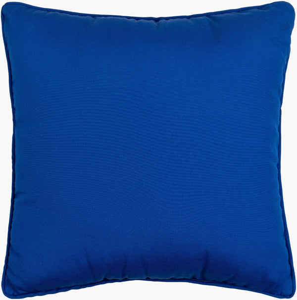 Livabliss Essien Square Accent Pillow Polyester Traditional Pattern Outdoor Safe Sofa Decor Dark Blue 16"L x 16"W EI008-1616