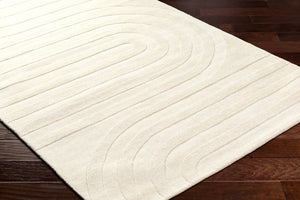 Livabliss Elissa Hand Loomed Wool Accent Rug Artisan Crafted for Entryway Bedside or Reading Nook Beige 2' x 3' EIA2301-23
