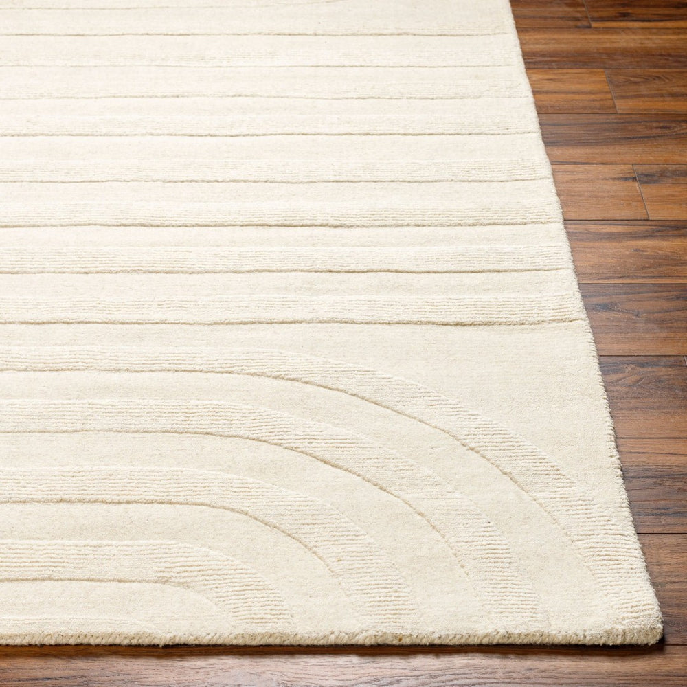 Livabliss Elissa Hand Loomed Wool Accent Rug Artisan Crafted for Entryway Bedside or Reading Nook Beige 2' x 3' EIA2301-23