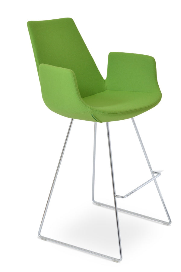 Soho Concept Eiffel Arm Wire Barstools & Counterstools - Stylish Fabrics, Custom Finishes, 10-year Guarantee!   Soho-concept-dining-chair-08244