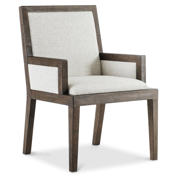 Bernhardt Bernhardt Outline Arm Chair — Wire-Brushed Oak Frame, Cassel Finish, Performance Fabric Comfort 360546