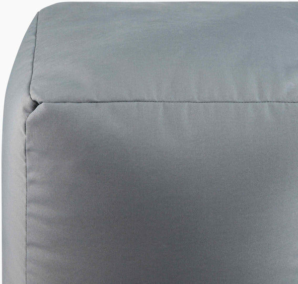 Surya Essien 18" Pouf - Durable, Stylish Outdoor Seating With Classic Design For Patios & Gardens, Usa Made Black Polyester,Polyester,Polybeads Eipf003-181818