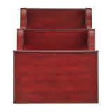 Homelegance By Top-Line Maude Scroll End Table Red Veneer