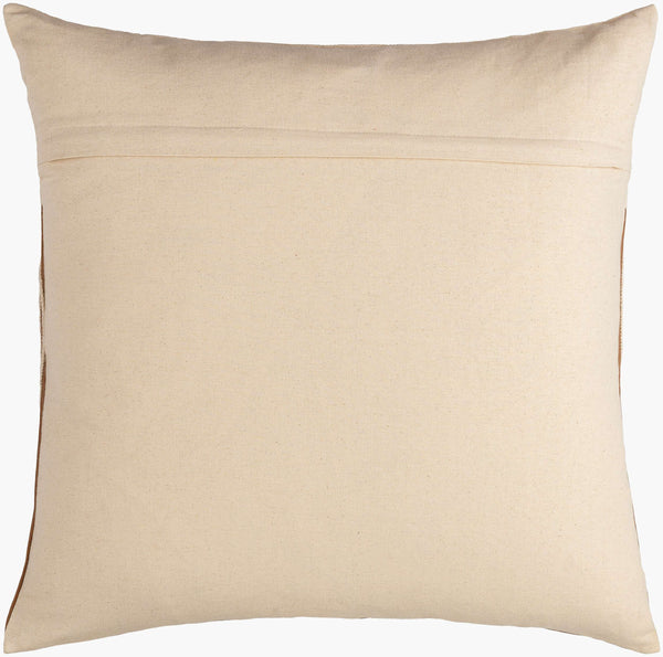 Surya Eternity Modern 18"X18" Accent Pillow - Chic Minimalist Decor For Comfort & Style In Your Home Beige Cotton,Polyester,Cotton Eit001-2222d