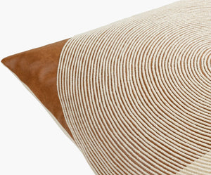 Surya Eternity Modern 18"X18" Accent Pillow - Chic Minimalist Decor For Comfort & Style In Your Home Beige Cotton,Polyester,Cotton Eit001-2222d
