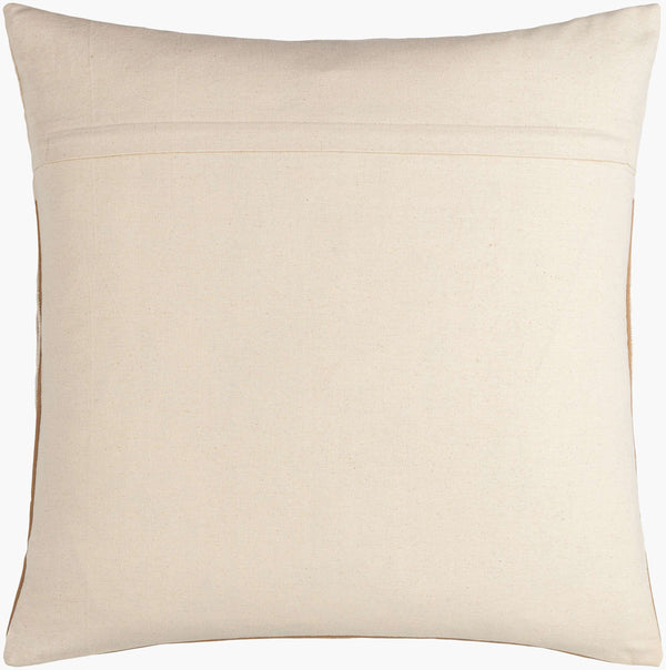 Surya Eternity Modern 18"X18" Accent Pillow - Chic Minimalist Decor For Comfort & Style In Your Home Beige Cotton,Polyester,Cotton Eit002-2020d