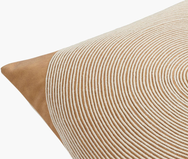 Surya Eternity Modern 18"X18" Accent Pillow - Chic Minimalist Decor For Comfort & Style In Your Home Beige Cotton,Polyester,Cotton Eit002-2020d