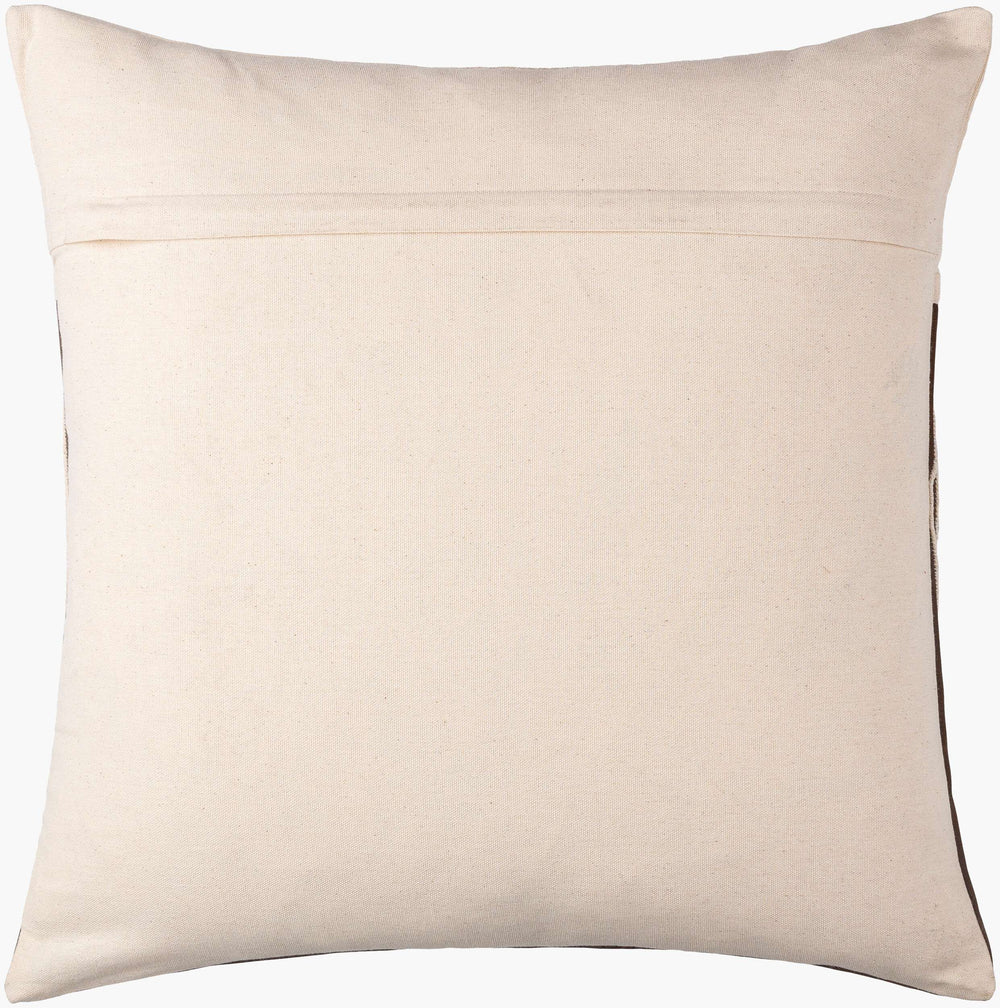 Surya Eternity Modern 18"X18" Accent Pillow - Chic Minimalist Decor For Comfort & Style In Your Home Beige Cotton,Polyester,Cotton Eit003-1818p