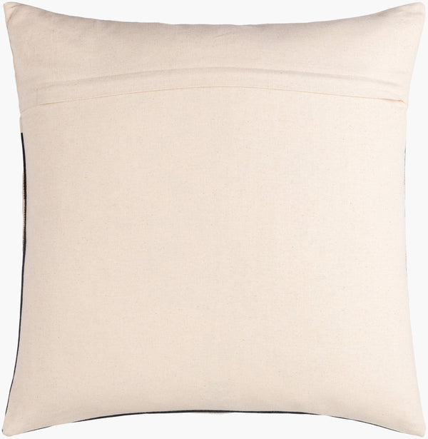 Surya Eternity Modern 18"X18" Accent Pillow - Chic Minimalist Decor For Comfort & Style In Your Home Beige Cotton,Polyester,Cotton Eit004-2222d