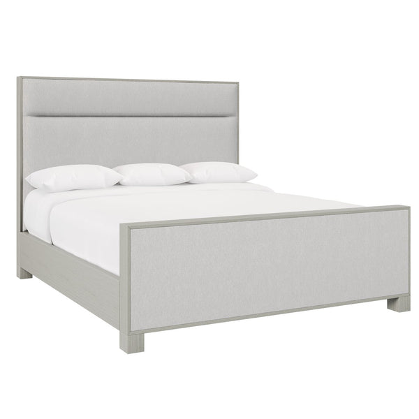 Bernhardt Bernhardt Stratum Panel Bed With Mist Wood Wrap, Upholstered Padded Headboard & Supportive Slats (Queen) K1896