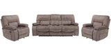 Parker House Chapman - Kona Manual Glider Reclining Sofa And Two Recliners Brown 94% Polyester,6% Nylon (W) Mcha-411-kon