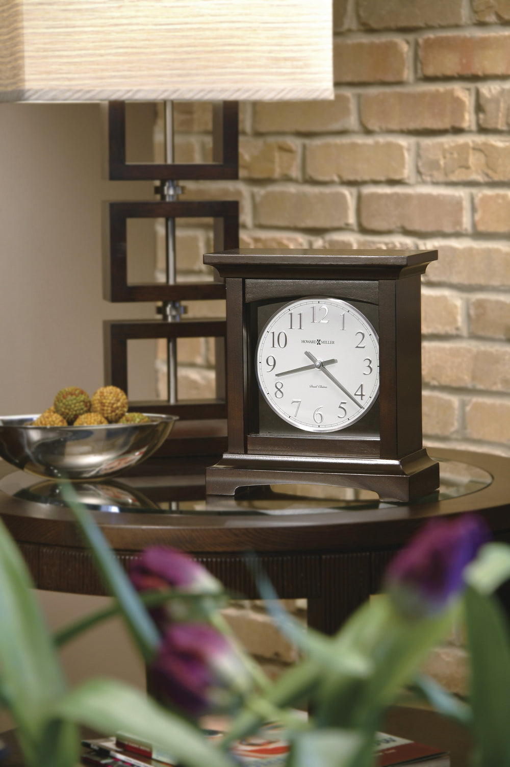 Hekman Furniture 630246 Urban Ii Mantel Clock - Elegant Black Coffee Finish, German Quartz Chimes & Volume Control Black Coffee Urban Mantel Ii 630246