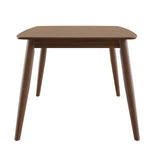 Homelegance By Top-Line Dakota Mid-Century Modern Tapered Dining Table Walnut Rubberwood