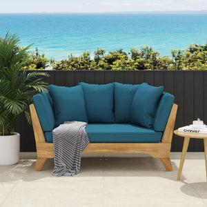 English Elm Christopher Knight Home® - Expandable Daybed With Cushions – Versatile Acacia Wood Outdoor Sofa, Water-Resistant & Stylish 69489.00DT