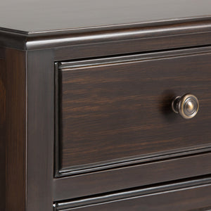 English Elm Connaught Handcrafted Solid Wood Storage Cabinet In Dark Chestnut Brown - Timeless Colonial Design B136P158125