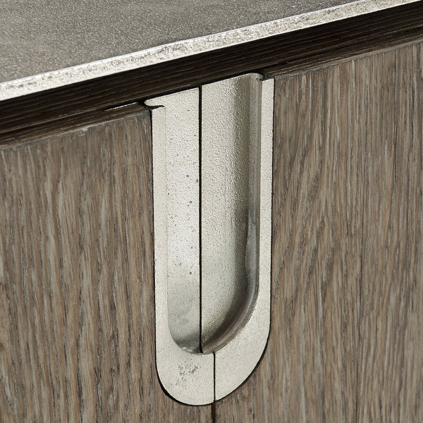 Bernhardt Bernhardt Ellis Door Chest In Tamarind White Oak With Nickel Cast-Aluminum Case, Soft-Close Storage 305113