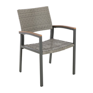 English Elm Christopher Knight Home® - Luton Outdoor Dining Chair - Stylish Mid-Century Modern Design With Weather-Resistant Comfort 62760.00PEGMGRY