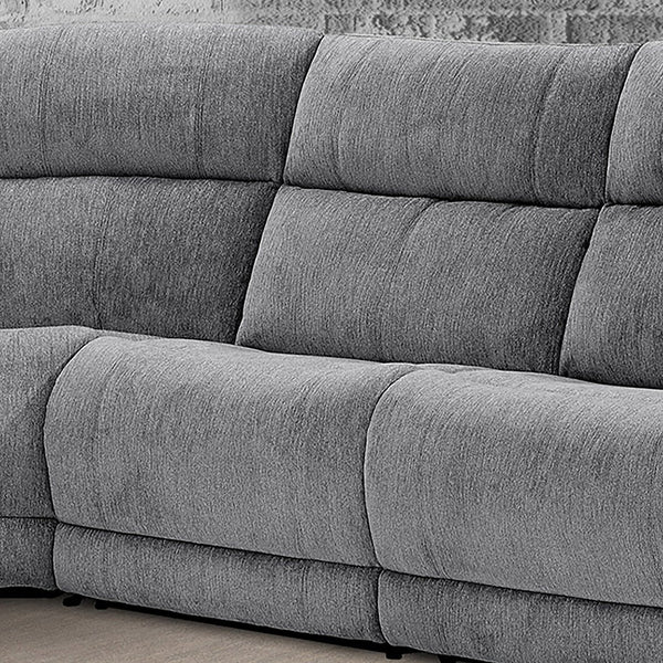 Parker House Parker Living Spencer - Stylish Armless Recliner With Power Footrest For Ultimate Comfort And Relaxation Grey 100% Polyester (W) Mspe#840-tgr