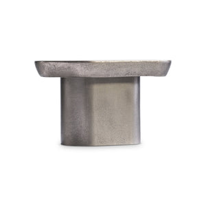 Bernhardt Bernhardt Graphite Clawson 35" Cocktail Table — Sculptural Cast Aluminum Pentagonal Top, Versatile 338014C