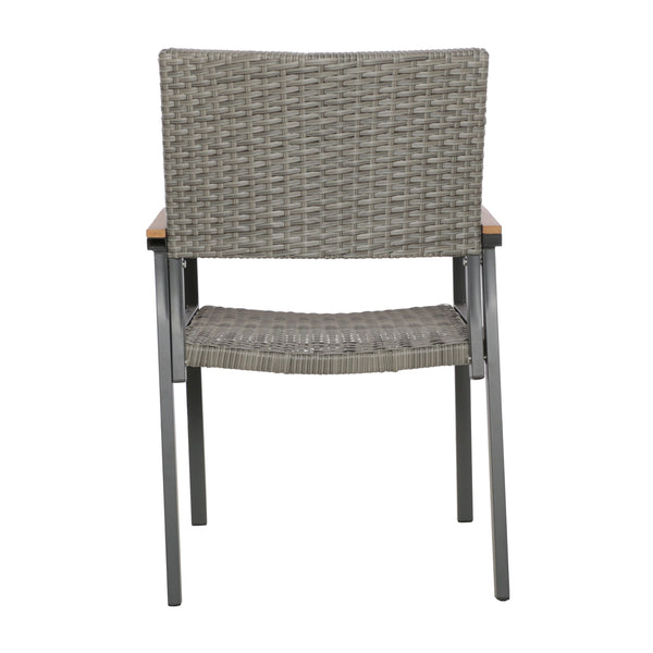 English Elm Christopher Knight Home® - Luton Outdoor Dining Chair - Stylish Mid-Century Modern Design With Weather-Resistant Comfort 62760.00PEGMGRY
