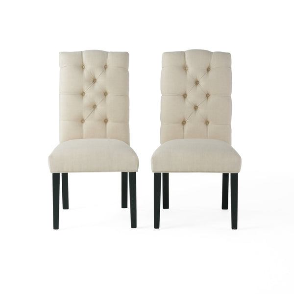 English Elm Harding Button Tufted Parsons Dining Chair Set of Two Upholstered Formal Seating 54266.00NTL