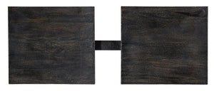 Hooker Furniture Commerce Distressed Mango Tandem Bench With Twin Scoop Seats — Compact Sculptural Entryway Seating For Two (96) 7228-50670-89