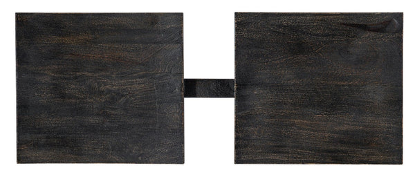 Hooker Furniture Commerce Distressed Mango Tandem Bench With Twin Scoop Seats — Compact Sculptural Entryway Seating For Two (96) 7228-50670-89