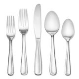 Hampton Forge Justine Mirror 20-Piece Stainless Steel Flatware Set, Dishwasher Safe