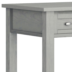 English Elm Warm Shaker Desk In Fog Grey - Handcrafted Solid Wood With Storage Drawers & Transitional Design B136P159730-GIGA