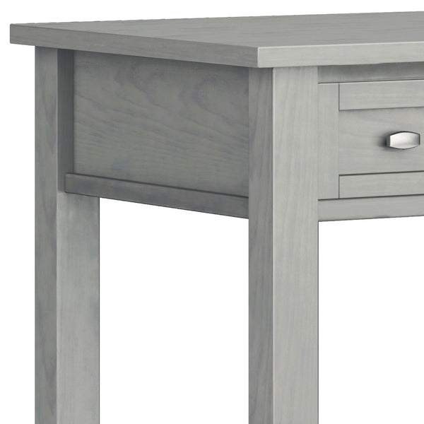 English Elm Warm Shaker Desk In Fog Grey - Handcrafted Solid Wood With Storage Drawers & Transitional Design B136P159730-GIGA