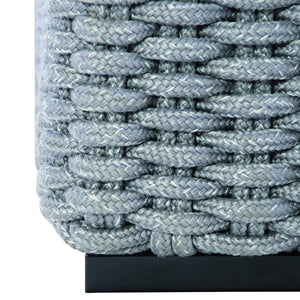 Bernhardt Bernhardt Capri Lounge Chair — Modern Grey Mist Rope, Raven Aluminum Legs, Plush Faux-Down Outdoor Comfort - Made to Order OP1012C