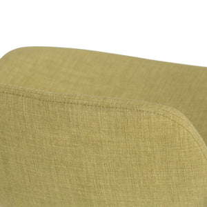 English Elm Randolph Mid-Century Modern Bentwood Bar Stools Set Of 2 - Stylish Green Upholstered Seating B136P159461-GIGA