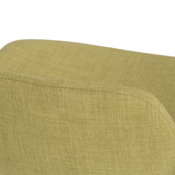 English Elm Randolph Mid-Century Modern Bentwood Bar Stools Set Of 2 - Stylish Green Upholstered Seating B136P159461-GIGA