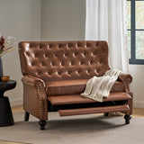 Christopher Knight Home® - Noble House - Trillium Contemporary Faux Leather Tufted Oversized Recliner with Nailhead Trim