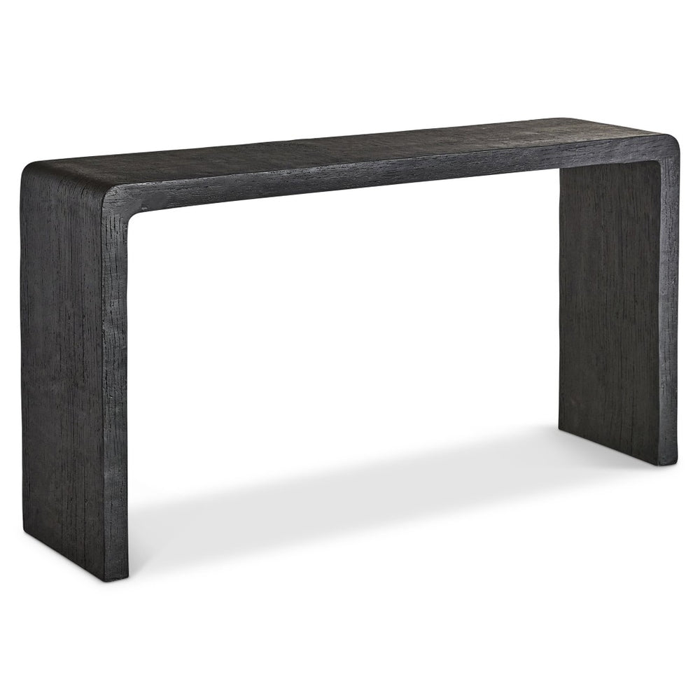 Bernhardt Bernhardt Shephard Faux Bois Resin Console Table with Sculptural Form for Entryway 582912