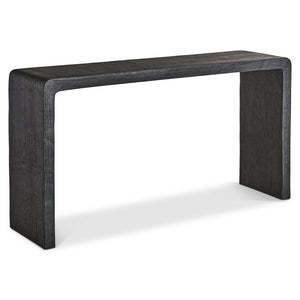 Bernhardt Bernhardt Shephard Faux Bois Resin Console Table with Sculptural Form for Entryway 582912
