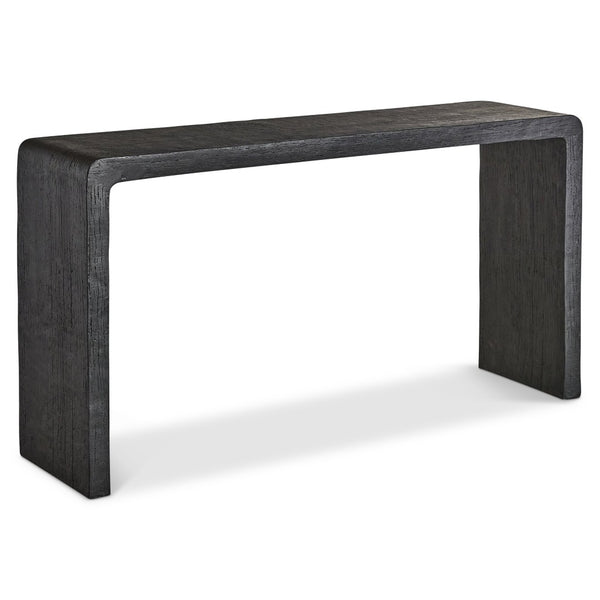 Bernhardt Bernhardt Shephard Faux Bois Resin Console Table with Sculptural Form for Entryway 582912