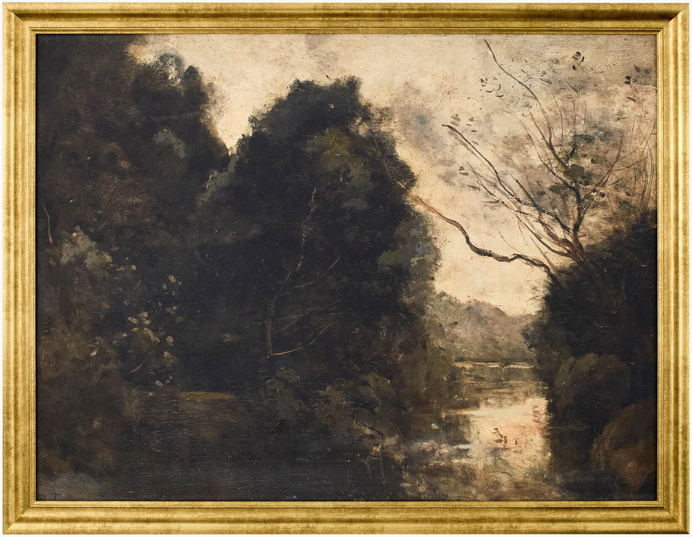 Surya Eldorado Framed Art - Hand-painted 35"H X 27"W Canvas Decor For Timeless Elegance & Style Main, Green Canvas,Polystyrene Eldo002-27271