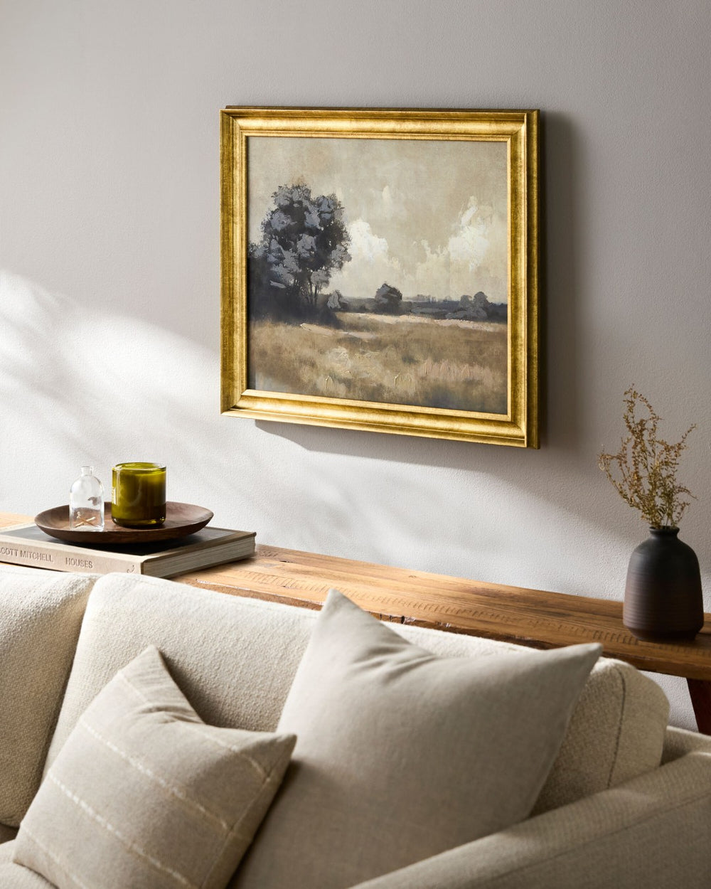 Surya Eldorado Hand Painted Traditional Framed Wall Art Gallery Ready Living Room Accent ELDO007-23191