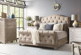 A.R.T. Furniture Summer Creek Shoals King Upholstered Tufted Sleigh Bed 251126-1303 Gray 251126-1303