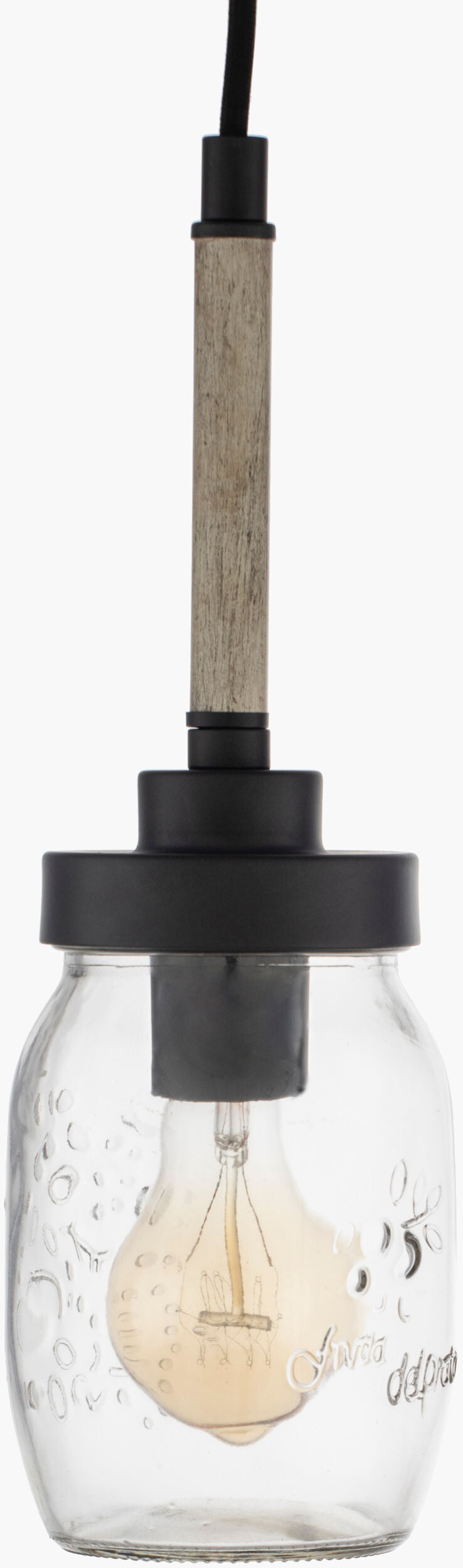 Surya Belle Pendant Lighting - Exquisite 14" Glass Fixture For Elegant Home Illumination & Decor Charm Fixture, Black,Base, Black,Cord, Black Glass Ele-001