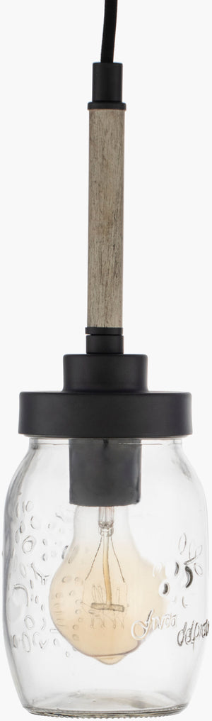 Surya Belle Pendant Lighting - Exquisite 14" Glass Fixture For Elegant Home Illumination & Decor Charm Fixture, Black,Base, Black,Cord, Black Glass Ele-001